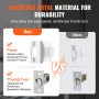 Double Door Handle Set Double Door Lock Set Satin Nickel Square Door Lever