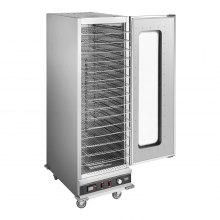 Hot Box Food Warmer 16-Tier Concession Warming Cabinet with Water Tray for Pizza