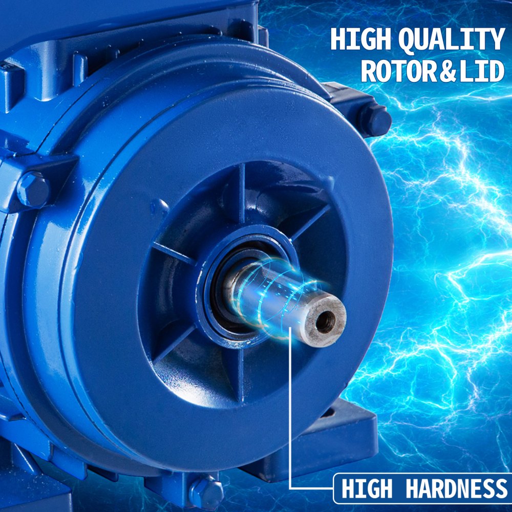 VEVOR 0.37 kW 1/2HP 1420RPM Single Phase Electric Motor Asynchronous Motor 220V