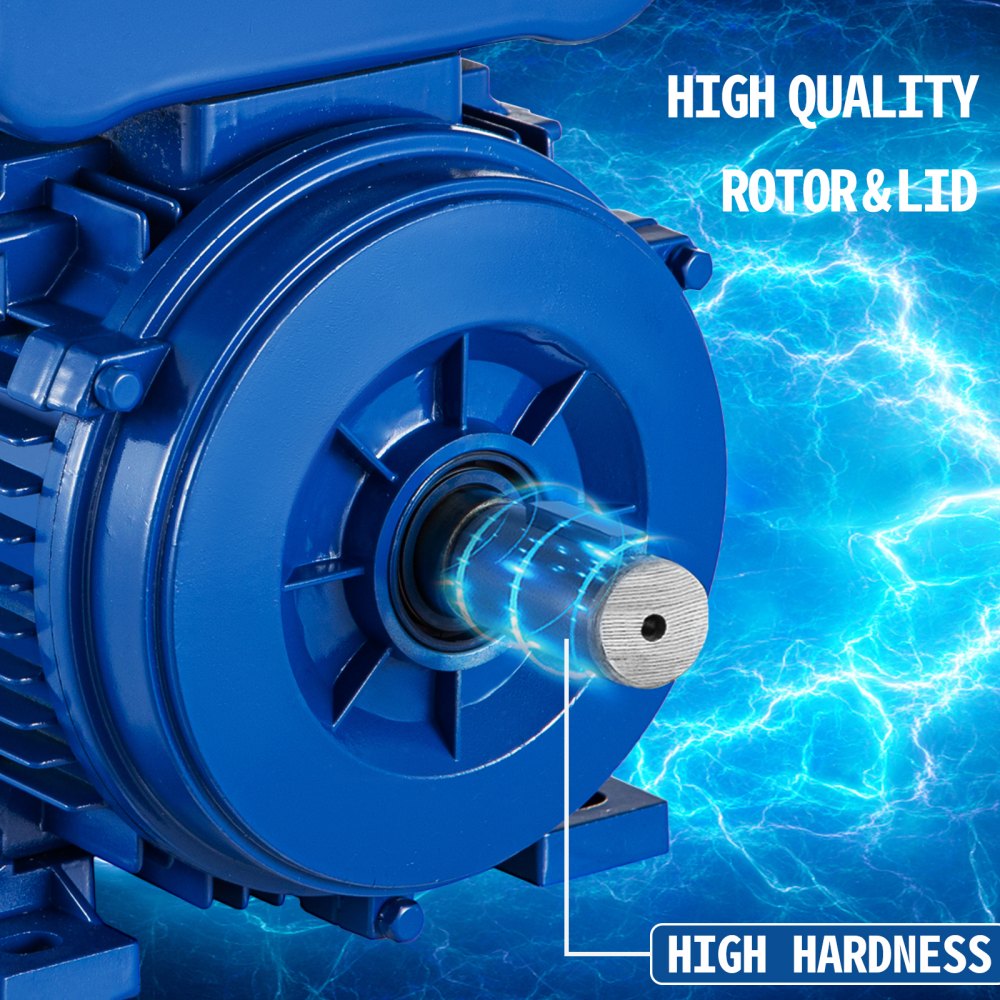Vevor Motor asincron monofazat Motor electric 1,5 CP Motor B3foot Mount