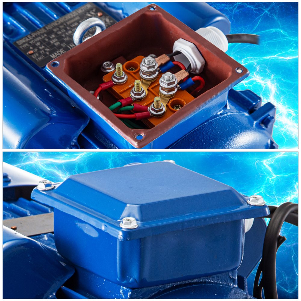 VEVOR 3 kW 4 HP 1430RPM Single Phase Electric Motor 220V Asynchronous Motor