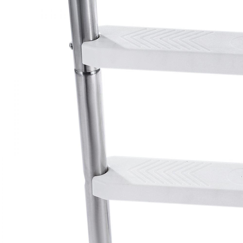VEVOR Swimming Pool Ladder, 3-Step Stairs with Double Handrails, Non-slip Heavy Duty Wide Steps, Stainless Steel Frame, 120 kg Capacity for 121.9-137.2 cm Inground Pools Entry/Exits, Indoor & Outdoor