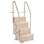 VEVOR Swimming Pool Ladder, 4-Step Double Handrails Stairs with Non-slip Heavy Duty Steps, Max Load Capacity 400 lbs, for 48-54 In Inground & Above-ground Pools of Any Decking Surface, Taupe