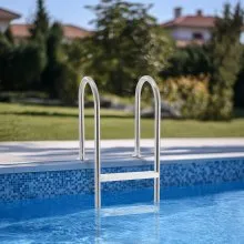 VEVOR 4-Step Stainless Steel Pool Ladder of 2 Handrails for 54 In Decked Pools