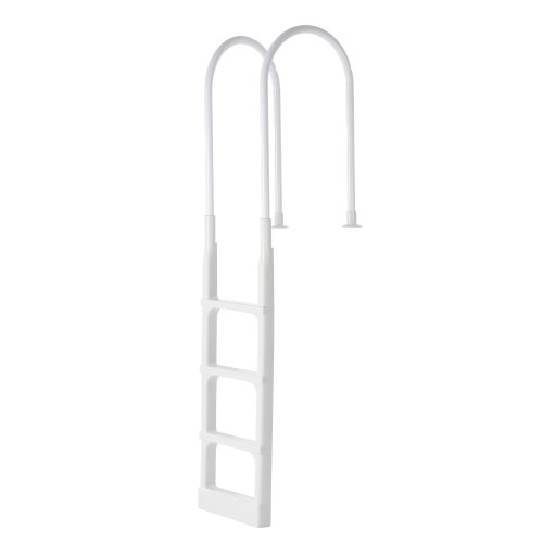 Pool Ladder Thickened 4-Step & 2 Handrails of 300 lb Capacity for 48-54 In Pool