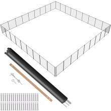 VEVOR Pool Fence 4 x 108 FT Removable Pool Fences for Inground Pools Outdoor