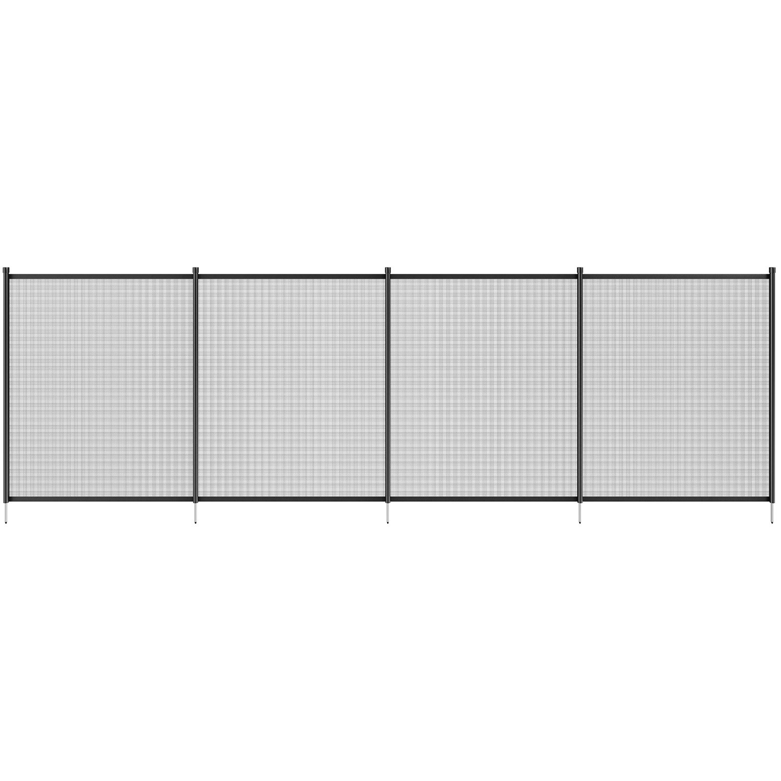 VEVOR Pool Fence, 4 x 12 FT Pool Fences for Inground Pools, Removable Child Safety Pool Fencing, Easy DIY Installation Swimming Pool Fence, 340gms Teslin PVC Pool Fence Mesh Protects Kids and Pets