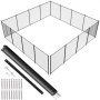 VEVOR pool fence set with mesh panels, poles, and installation kit, ensuring pool safety