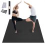 VEVOR Exercise Mat, Non Slip High Density Premium Yoga Mat, Exercise Yoga Mat for Men Women, Fitness & Exercise Mat with Bag & Carry Strap, for All Types of Home Yoga, Pilate & Floor Workout (10x6ft)