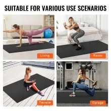 VEVOR Exercise Mat Non Slip Yoga Mat Gym Fitness Pilate Workout Mat (8x6ft)