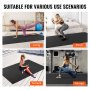 VEVOR Exercise Mat Non Slip Yoga Mat Gym Fitness Pilate Workout Mat (9x6ft)