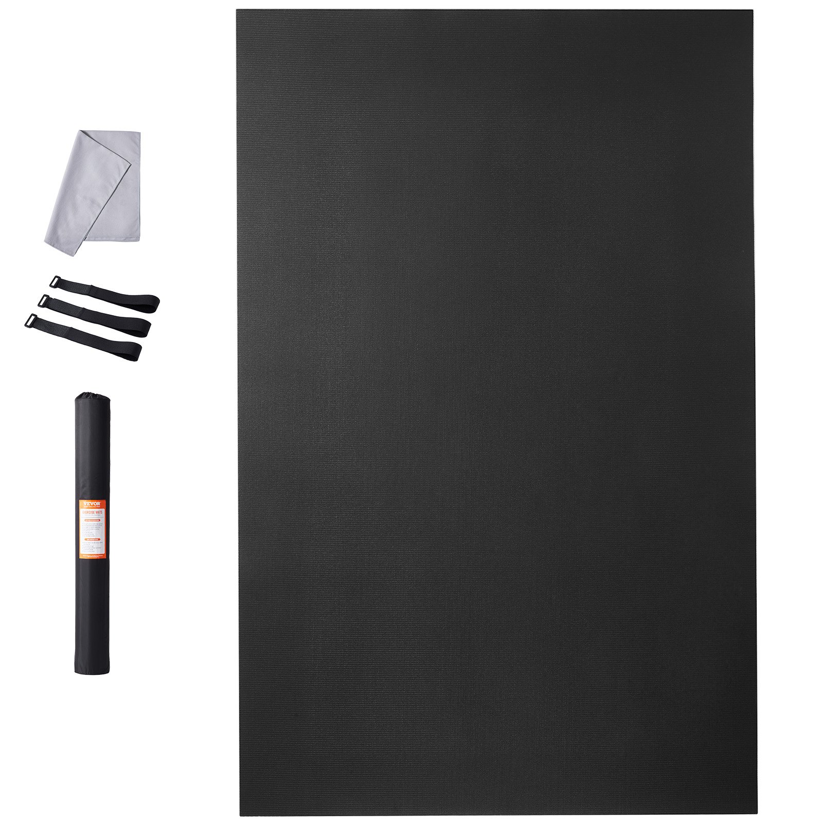 VEVOR Exercise Mat, Non Slip High Density Premium Yoga Mat, Exercise Yoga Mat for Men & Women, Fitness & Exercise Mat with Bag & Carry Strap, for All Types of Home Yoga, Pilate & Floor Workout (9x6ft)