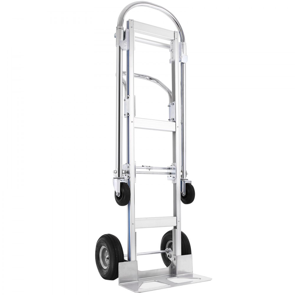 Vevor Folding Aluminium Hand Truck Trolley Luggage Cart Foldable Wheels 400Kg