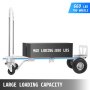 2 In 1 880lbs Aluminum Folding Sack Truck Hand Trolley Cart Heavy Duty