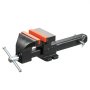 VEVOR Truck Hitch Vise, 150 mm Jaw Width, Heavy Duty Ductile Iron Bench Vise with Anvil, 1 Pair Magnetic Jaw Pads, 90 mm Throat Depth, 150 mm Max Jaw Opening, Multi-Purpose, for Truck Trailer Receiver