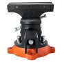 Tornillo de banco VEVOR, mordaza de 20 cm de ancho y 20 cm de apertura máxima. Mordaza multiusos con base giratoria de 360° y bloqueo, profundidad de garganta de 9,4 cm. Mordaza de banco de hierro dúctil de alta resistencia, mordazas bidireccionales para sujetar tubos redondos.
