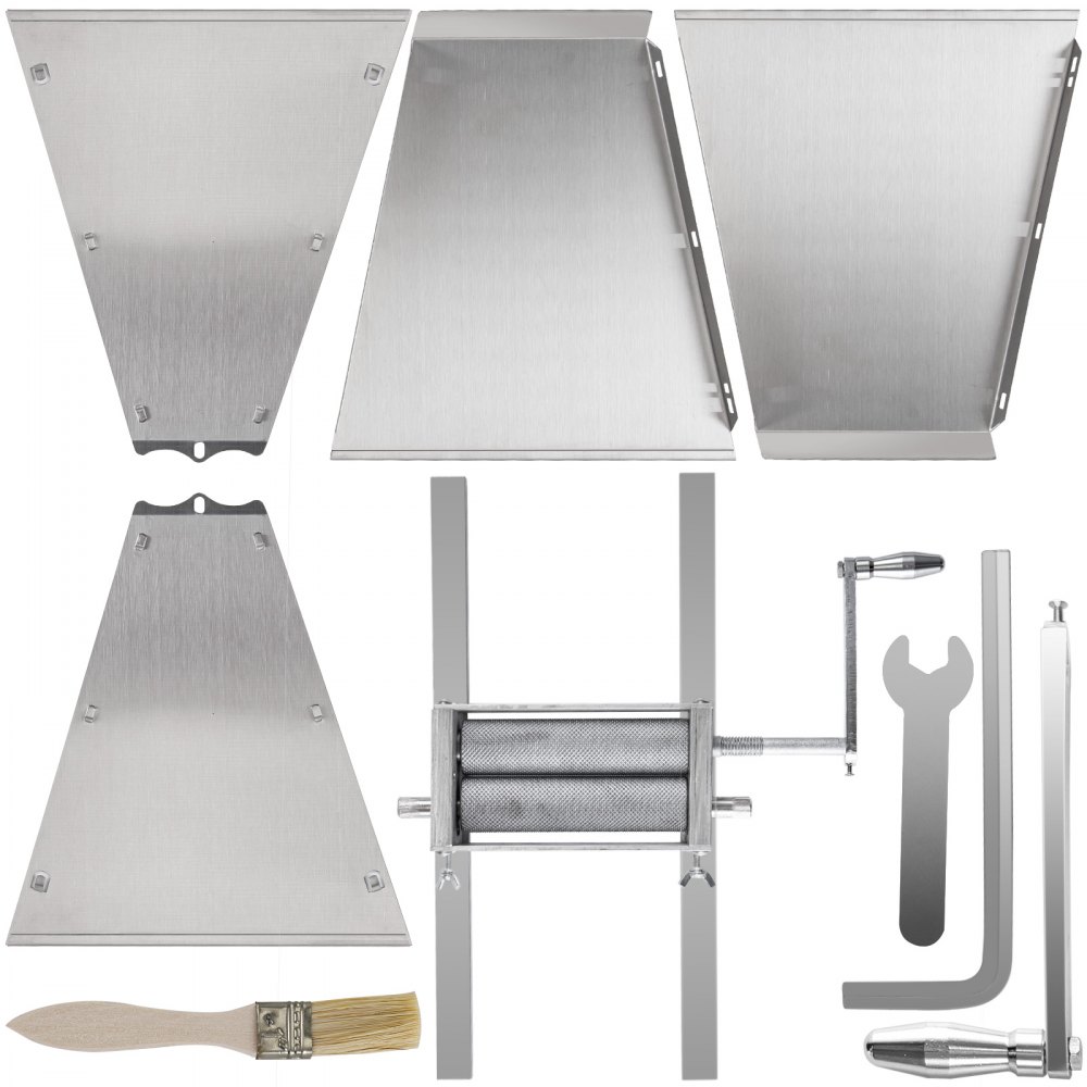 Grain Mill Home Brew Mill Barley Grinder Crushing 2 Rollers Home Brew Mill