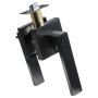 black VEVOR entry door handle with sleek modern design featuring lock mechanism.
