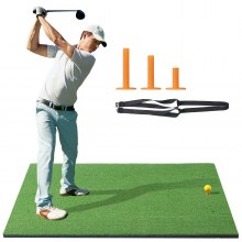 VEVOR 5x5ft Golf Hitting Mat Turf Golf Training Aid Indoor Outdoor Practice