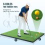 VEVOR 5x4ft Golf Hitting Mat Turf Golf Training Aid Indoor Outdoor Practice