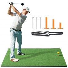 VEVOR 5x4ft Golf Hitting Mat Turf Golf Training Aid Indoor Outdoor Practice