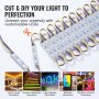 VEVOR 400PCS LED Storefront Lights, 207 ft, LED Module Lights, 5050 SMD 3-LED RGB Color Changing Window Lights with Remote Control for Business Store Window Advertising Letter Signs, IP68 Waterproof