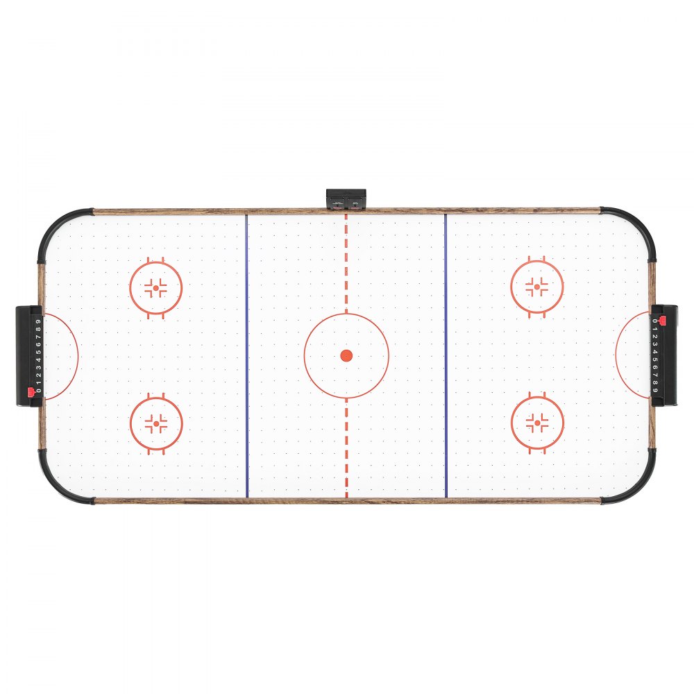 VEVOR 54" Air Hockey Table with Electronic Scorer & High-powered Blower, for Family Game Room, Basements and Home Air Powered Hockey Arcade Game Table Set with Pushers & Pucks, Stable Leg