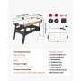 VEVOR 54" Air Hockey Table with Electronic Scorer & High-powered Blower, for Family Game Room, Basements and Home Air Powered Hockey Arcade Game Table Set with Pushers & Pucks, Stable Leg