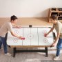 VEVOR 54" Air Hockey Table with Electronic Scorer & High-powered Blower, for Family Game Room, Basements and Home Air Powered Hockey Arcade Game Table Set with Pushers & Pucks, Stable Leg