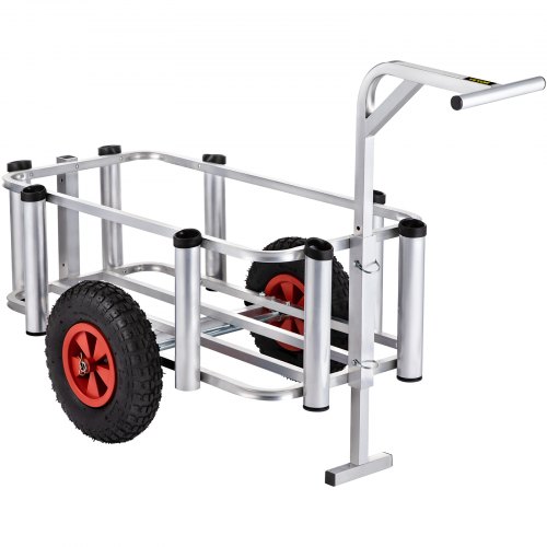 VEVOR Beach Fishing Cart Fish & Marine Carts w/
Balloon Tires for Sand 265lbs