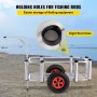 VEVOR Beach Fishing Cart Fish & Marine Carts w/
Balloon Tires for Sand 265lbs