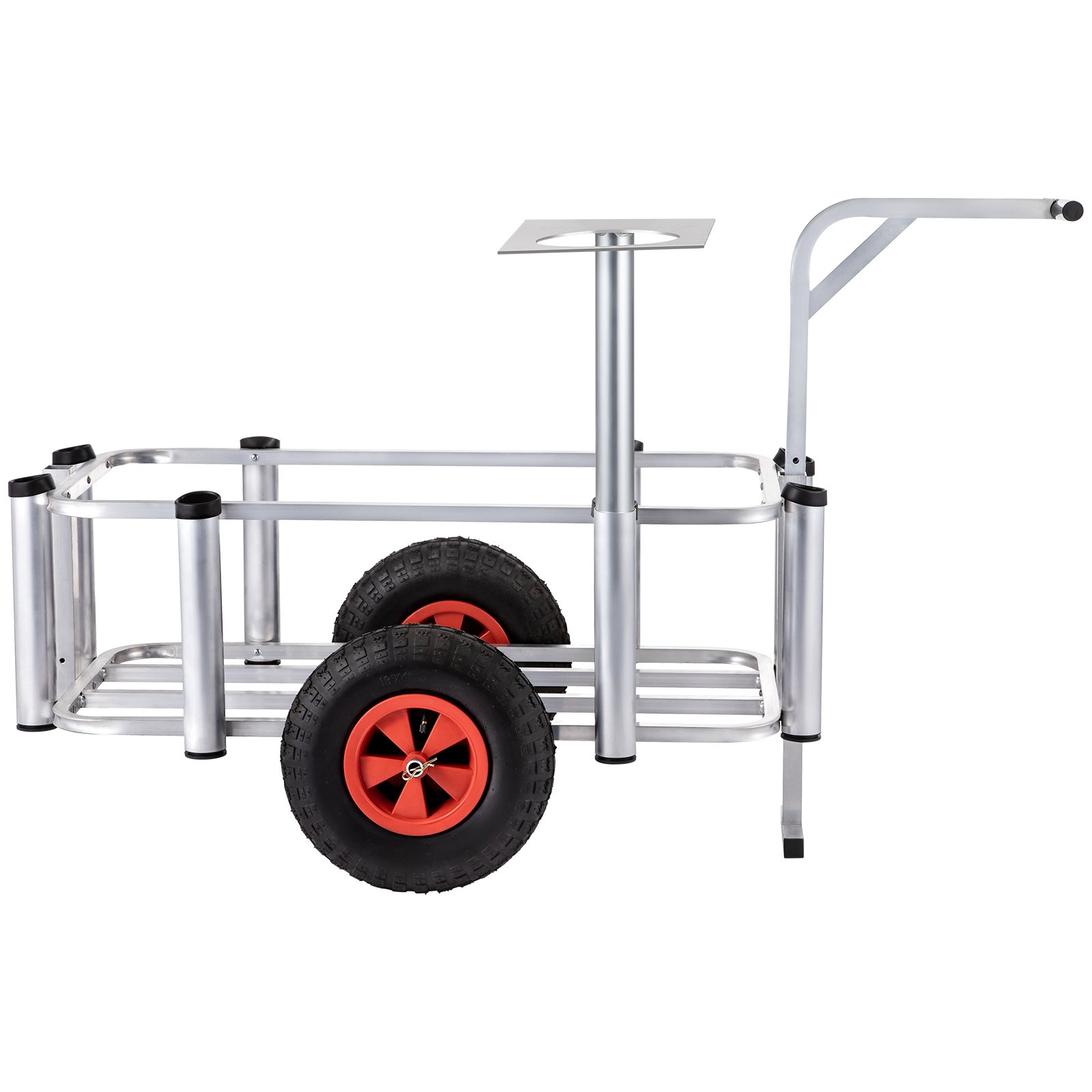 VEVOR Beach Fishing Cart Fish & Marine Carts w/
Balloon Tires for Sand 265lbs