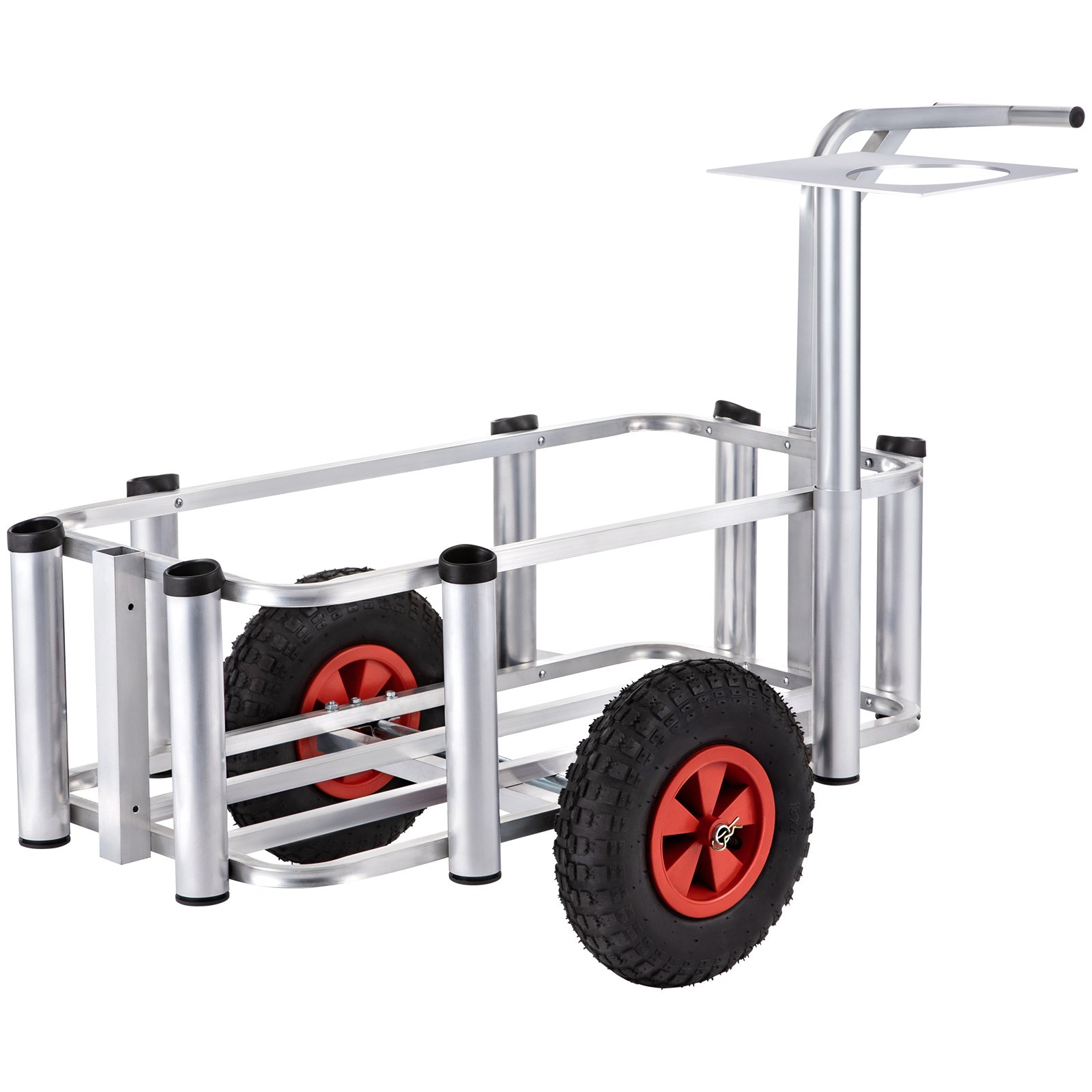 VEVOR Beach Fishing Cart Fish & Marine Carts w/
Balloon Tires for Sand 265lbs