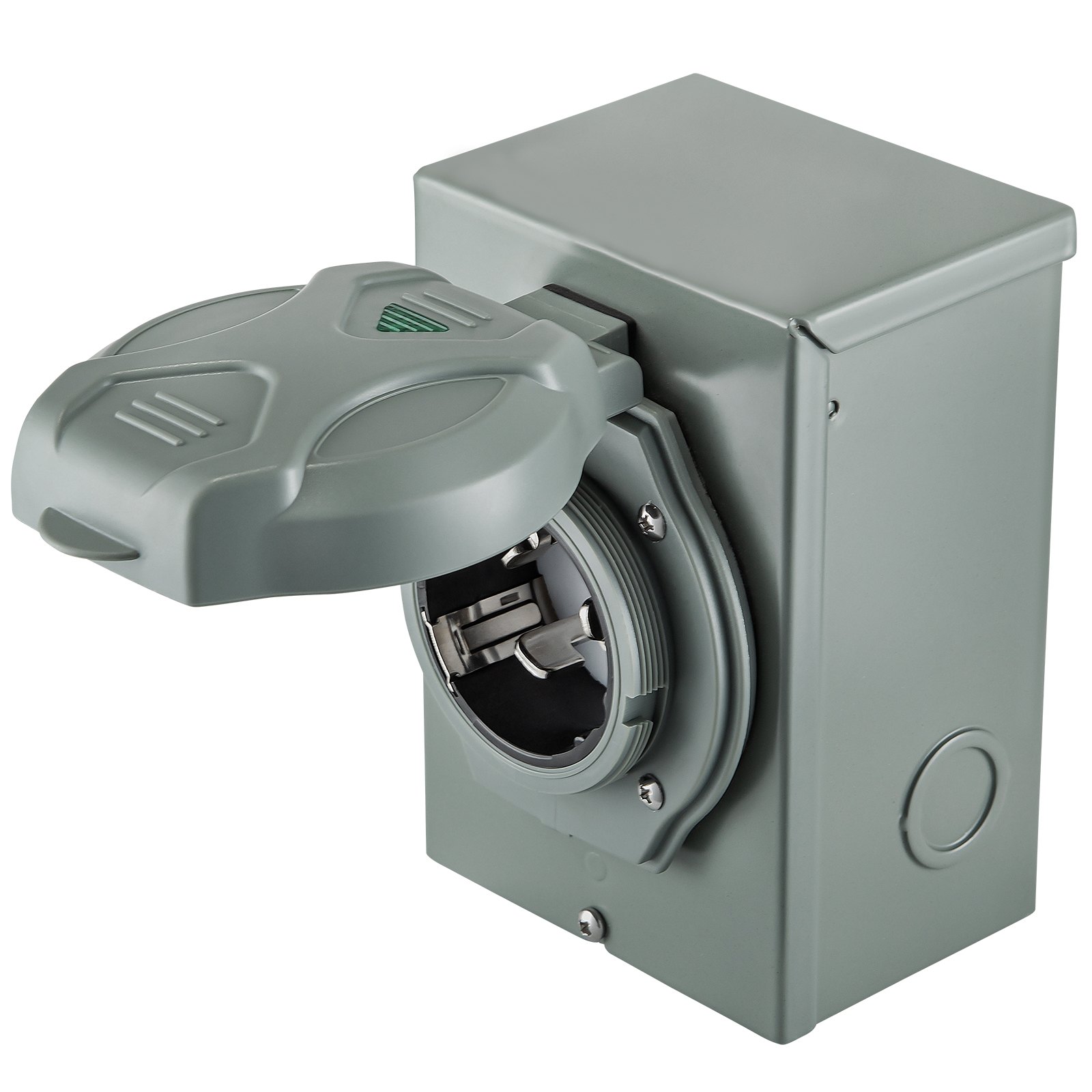 VEVOR Generator Inlet Box 50 Amp Power Inlet Box SS2-50P ETL Listed 3 Prongs