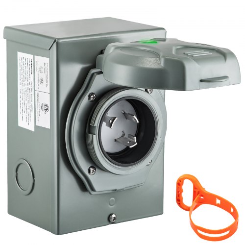 VEVOR Generator Inlet Box, 30amp Power Box, L5-30P Power Inlet Box, 3 Prong Power Inlet Box 30A, 120/250V Generator Power Inlet Box, 7500W Generator Box, 10AWG ETL Listed Inlet Boxes for Outdoor Use