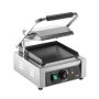 VEVOR Commercial Panini Grill, 1800W Electric Sandwich Panini Maker, Stainless Steel Sandwich Press Grill, Panini Grill with Temp Control & 9"x9" Flat Enamel Plate, for Hamburger Steak Bacon