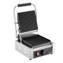 VEVOR Commercial Panini Grill, 1800W Electric Sandwich Panini Maker, Stainless Steel Sandwichs Press Grill with Handle and Temp Control, 22x23 cm Flat Enamel Plate, for Hamburger Steak Bacon