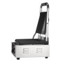 VEVOR Commercial Panini Grill, 1800W Electric Sandwich Panini Maker, Stainless Steel Sandwich Press Grill, Panini Grill with Temp Control & 9"x9" Full Grooved Enamel Plate for Hamburger Steak Bacon