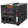 VEVOR Voltage Converter Transformer, 2000VA, Heavy Duty Step Up/Down Transformer, Convert from 110 Volt to 220 Volt and from 220 Volt to 110 Volt, with US Outlet EU Outlet 5V USB Port, CE Certified