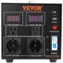 VEVOR Voltage Converter Transformer, 2000VA, Heavy Duty Step Up/Down Transformer, Convert from 110 Volt to 220 Volt and from 220 Volt to 110 Volt, with US Outlet EU Outlet 5V USB Port, CE Certified