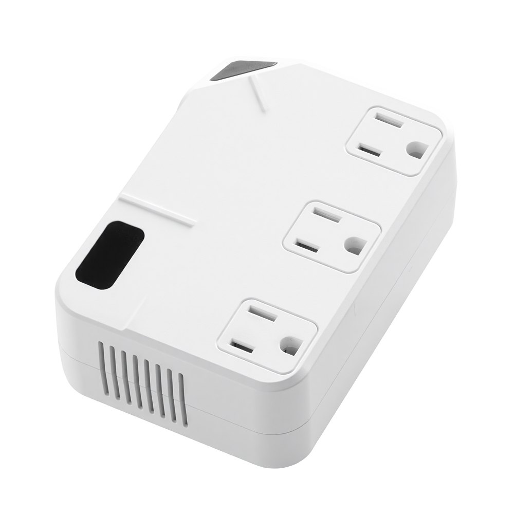 VEVOR Voltage Converter, 220V to 110V, International Universal Travel Adapter with 4 USB Ports (2 USB C), 3 AC Sockets, Plug Power Adapter, Step Down Transformer Outlet Converter, for EU UK AU US