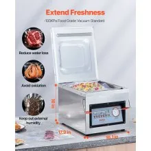 Vevor DZ-260C Digital Vacuum Sealer Food Vacuum Sealing Packing Machine 220V