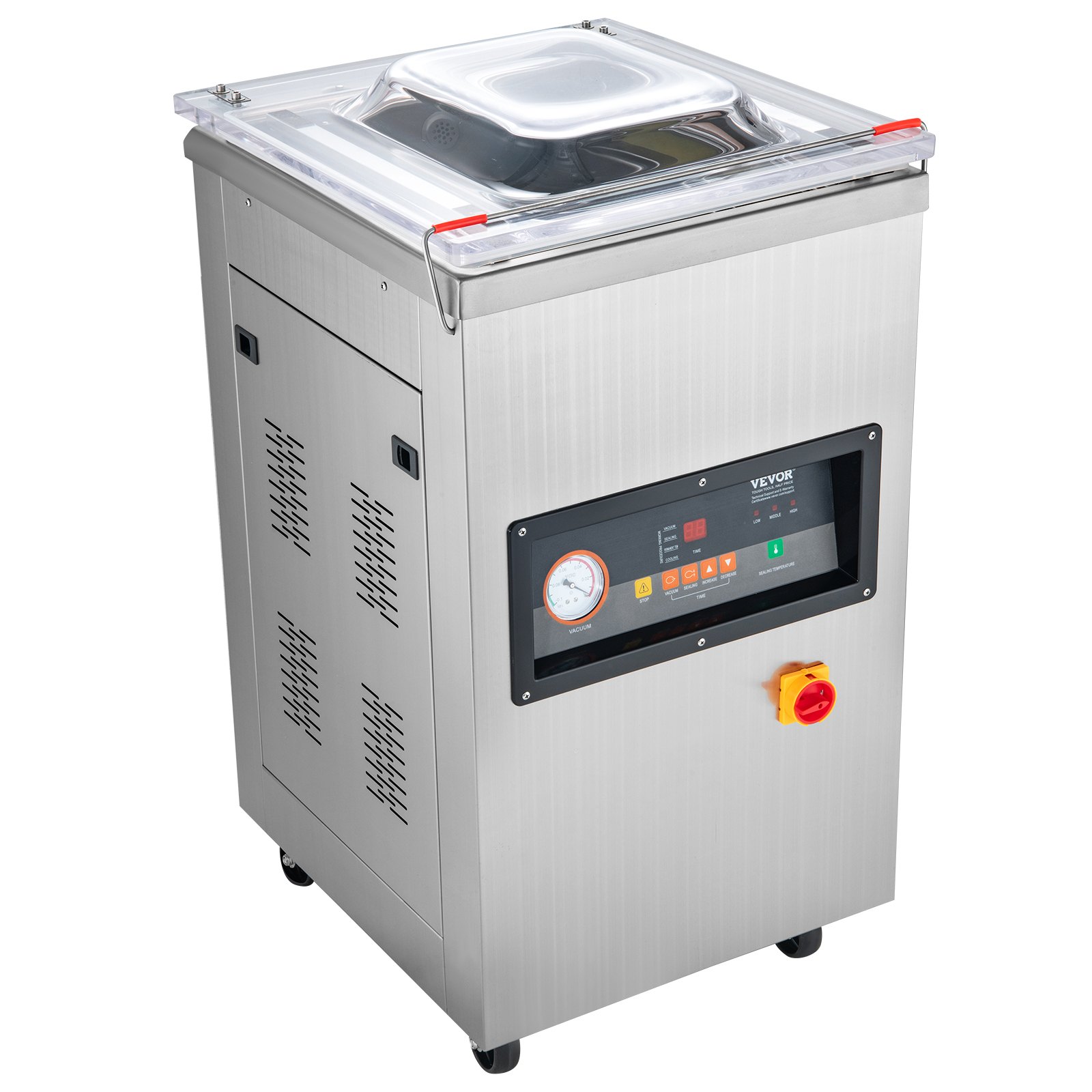 VEVOR Chamber Vacuum Sealer, 900W Sealing Power, Vacuum Packing Machine for Wet Foods, Meats, Marinades and More, Compact Size with 15.7 in Sealing Length, Applied in Home Kitchen and Commercial Use