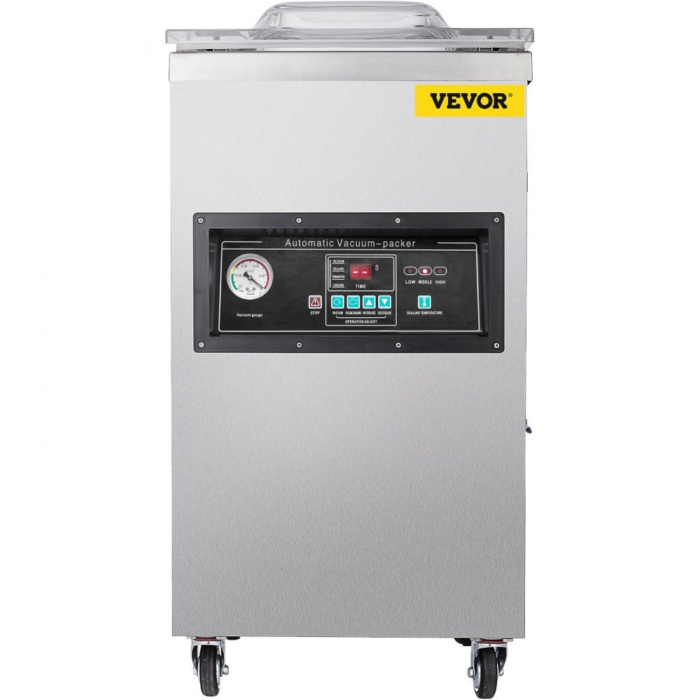 VEVOR Chamber Vacuum Sealer, 600W Sealing Power, Vacuum Packing Machine for Wet Foods, Meats, Marinades and More, Compact Size with 400 mm Sealing Length, Applied in Home Kitchen and Commercial Use