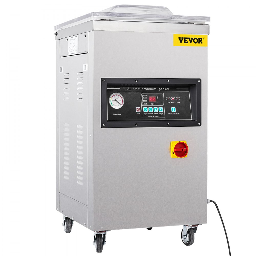 VEVOR Chamber Vacuum Sealer, 600W Sealing Power, Vacuum Packing Machine for Wet Foods, Meats, Marinades and More, Compact Size with 400 mm Sealing Length, Applied in Home Kitchen and Commercial Use