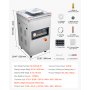 VEVOR Chamber Vacuum Sealer, 600W Sealing Power, Vacuum Packing Machine for Wet Foods, Meats, Marinades and More, Compact Size with 400 mm Sealing Length, Applied in Home Kitchen and Commercial Use