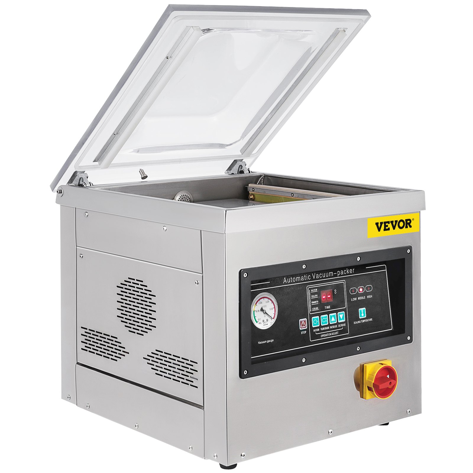 VEVOR Chamber Vacuum Sealer, 600W Sealing Power, Vacuum Packing Machine for Wet Foods, Meats, Marinades and More, Compact Size with 400 mm Sealing Length, Applied in Home Kitchen and Commercial Use