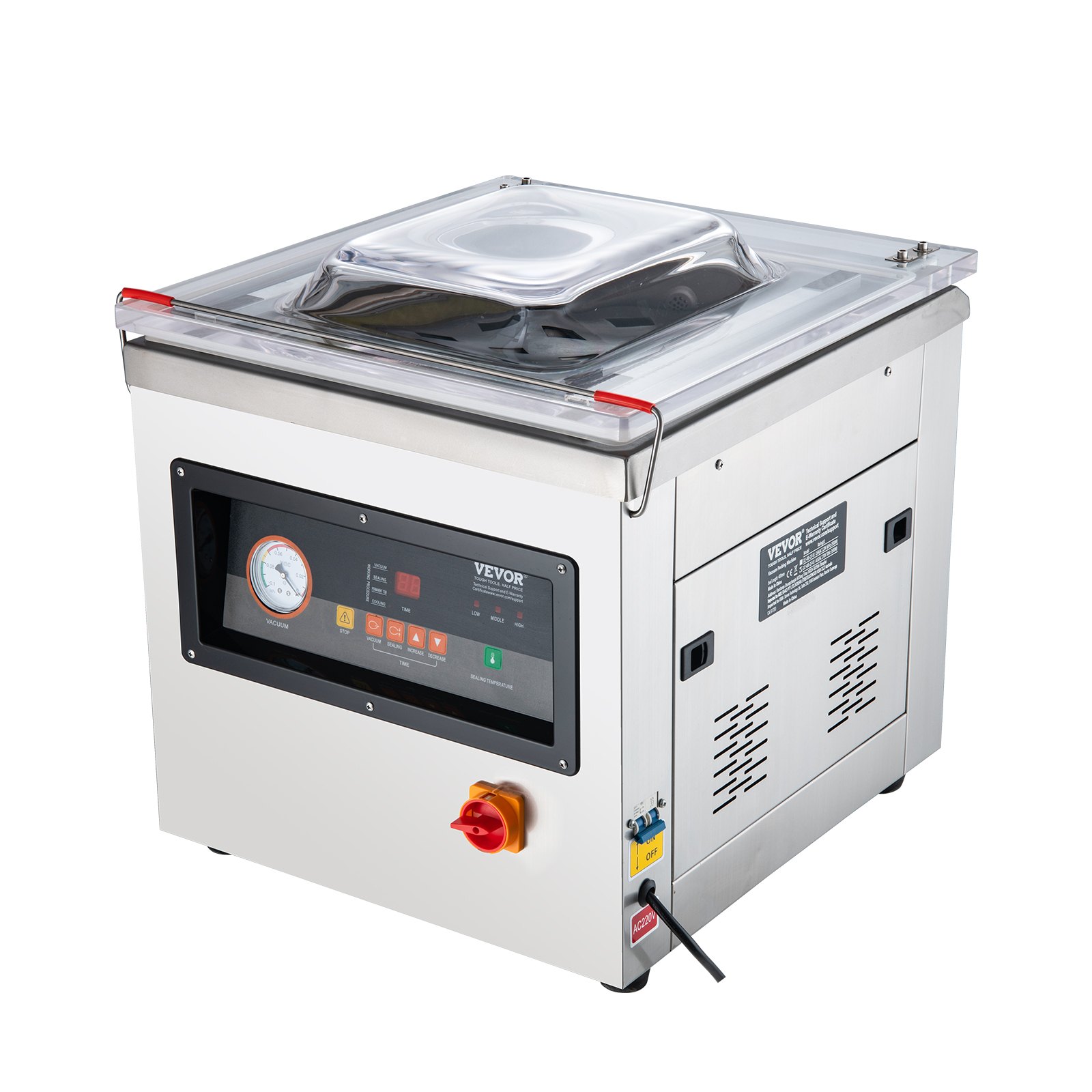 VEVOR Chamber Vacuum Sealer, 1000W Sealing Power, Vacuum Packing Machine for Wet Foods, Meats, Marinades and More, Compact Size with 400 mm Sealing Length, Applied in Home Kitchen and Commercial Use
