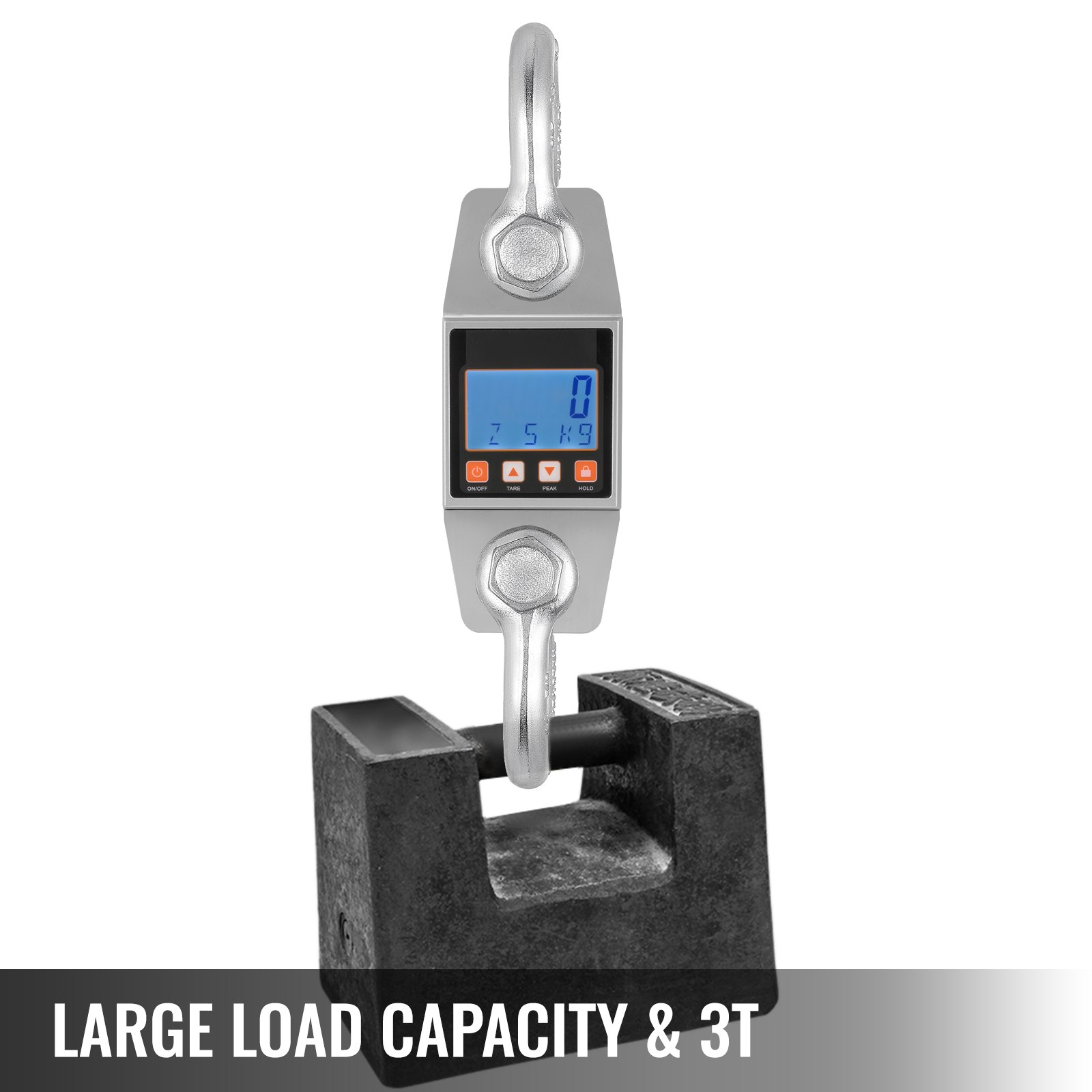 3T/6600LBS  Crane Scale Digital Hanging Scale without Hook  High Precision