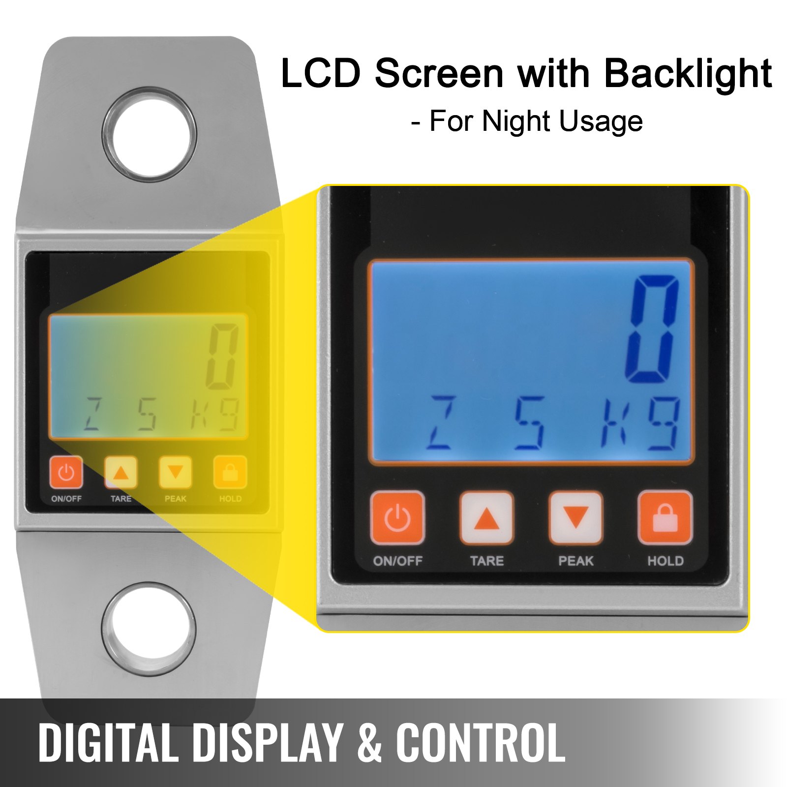 3T/6600LBS  Crane Scale Digital Hanging Scale without Hook  High Precision